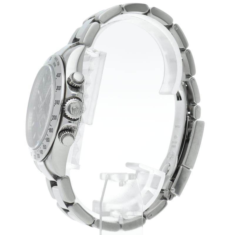 ロレックス コスモグラフ デイトナ ウォッチ Cosmograph Daytona 116520(M) 箱 保証書 SS メンズ時計 ブラック 仕上げ済 2008年 美品 【中古】 ROLEX（ロレックス） コスモグラフ デイトナ ウォッチ 116520(M) 箱