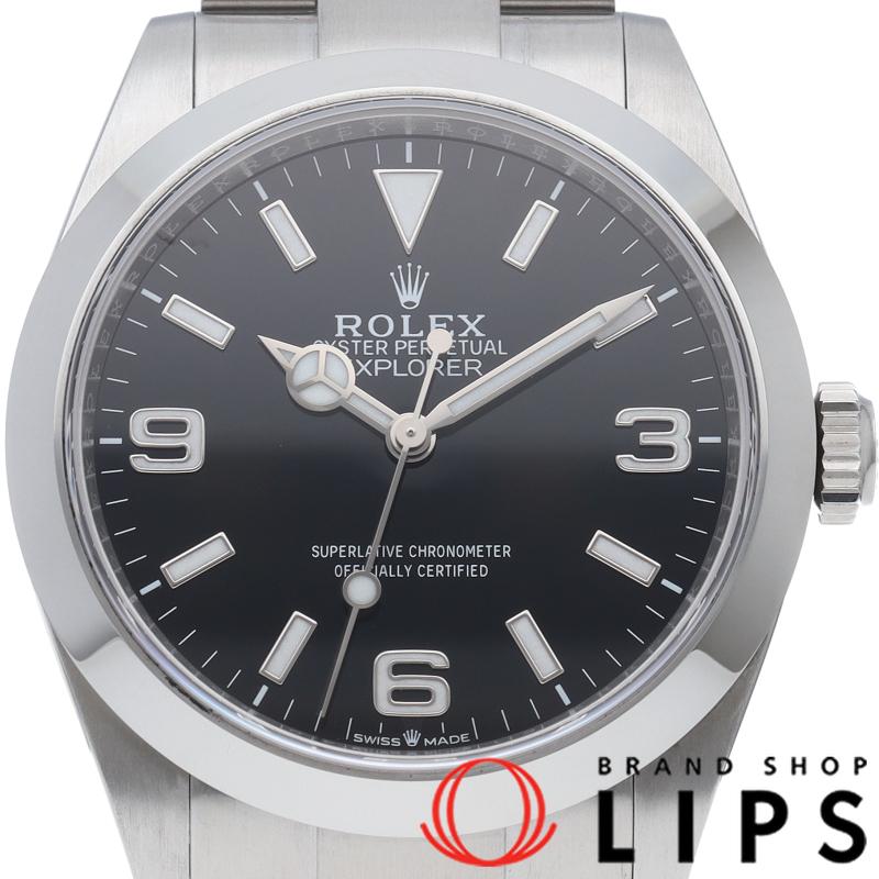 ロレックス エクスプローラー 40 Explorer 40 224270(ﾗﾝﾀﾞﾑ) 箱 保証書 SS メンズ時計 ブラック 美品 【新品】 ROLEX（ロレックス） エクスプローラー40 ウォッチ 224270 箱 保証書