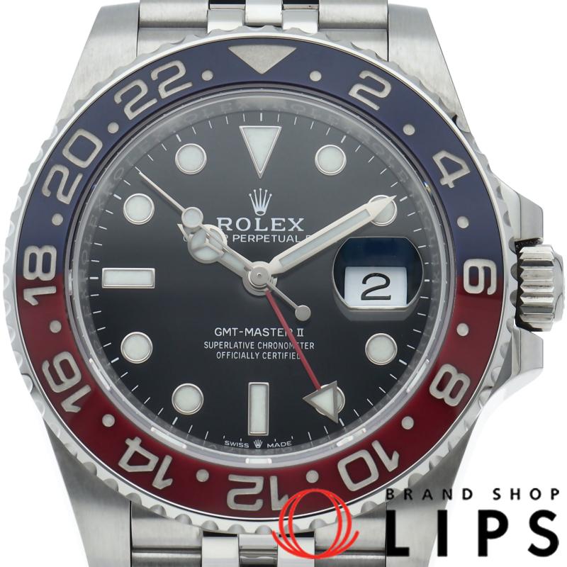ロレックス GMTマスター2 ジュビリー GMT-Master 2 126710BLRO(ﾗﾝﾀﾞﾑ) 箱 保証書 SS メンズ時計 ブラック 美品 【中古】 ROLEX（ロレックス） GMTマスター2 ウォッチ ジュビリー 126710BLRO 箱