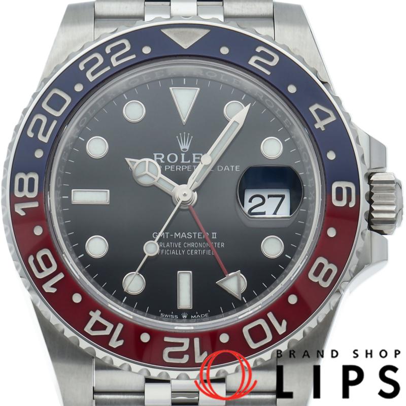 ロレックス GMTマスター2 ウォッチ ジュビリー GMT-Master II 126710BLRO 箱 保証書 SS メンズ時計 ブラック 仕上げ済 美品 【中古】 ROLEX（ロレックス） GMTマスター2 ウォッチ ジュビリー 126710BLRO 箱