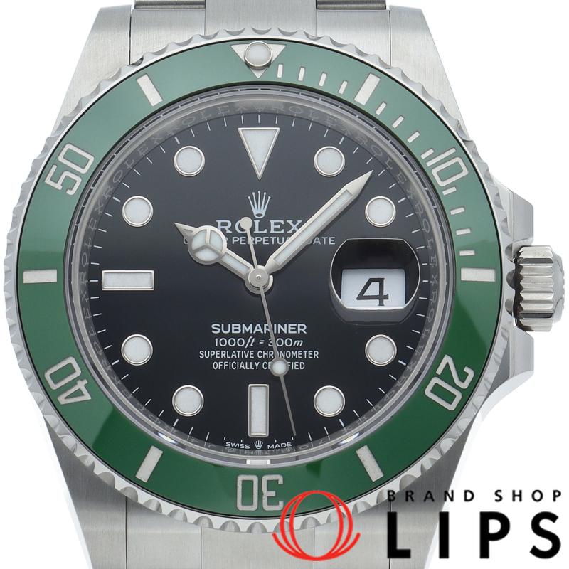 ロレックス サブマリーナデイト ウォッチ グリーン Submariner Date Green 126610LV 箱 保証書 SS メンズ時計 ブラック 美品 【新品】 ROLEX（ロレックス） サブマリーナデイト ウォッチ グリーン 126610LV