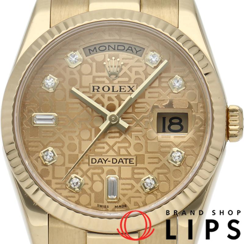 ROLEX（ロレックス） デイデイト36 ウォッチ 10Pダイヤ 新型バックル