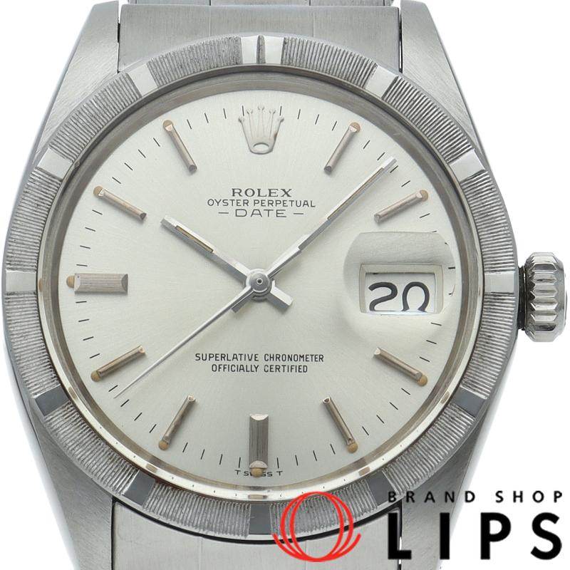 ロレックス オイスター パーペチュアル デイト アンティーク トリチウム OH済 Oyster Perpetual Date 1501(2) SS メンズ時計 シルバー OH・仕上げ済 1968年 美品 【中古】 ROLEX（ロレックス） オイスターパーペチュアルデイト トリチウム