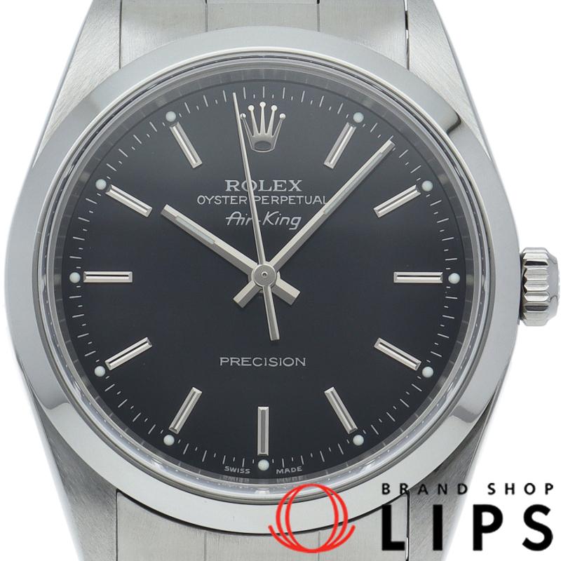 ROLEX（ロレックス） エアキング 14000M(Y) SS メンズ時計 ブラック