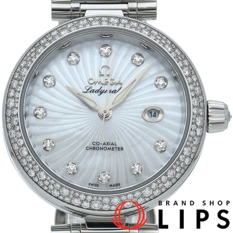 OMEGA 腕時計 ホワイトシェル　ダイヤモンド OMEGA（オメガ） デヴィル レディマティック コーアクシャル 34mm