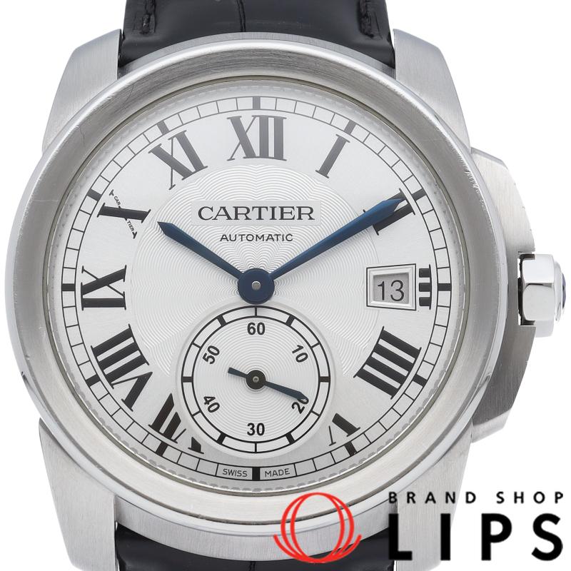 カリブル　ドゥ　カルティエ38mm WSCA0003 SS 革バンド　ホワイト Cartier（カルティエ） カリブル ドゥ ウォッチ WSCA0003 SS/革 メンズ