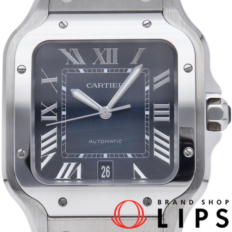 Cartier カルティエ サントス ドゥ ウォッチ LM ブルー WSSA0030 箱 