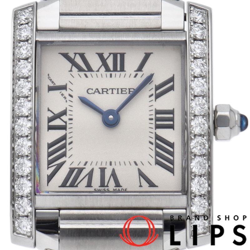 Cartier カルティエ タンク フランセーズ ウォッチ SM ダイヤベゼル
