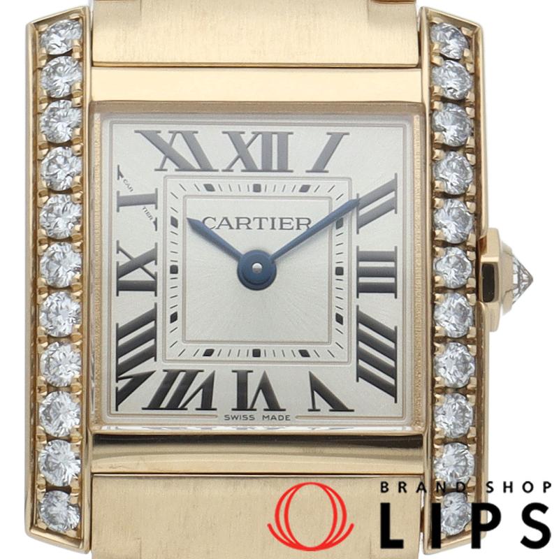 CARTIER カルティエ WJTA0039 タンクフランセーズSM ダイヤモンド 腕時計 K18YG K18YG ダイヤモンド レディース [中古] Cartier（カルティエ） WJTA0039 タンクフランセーズSM ダイヤモンド