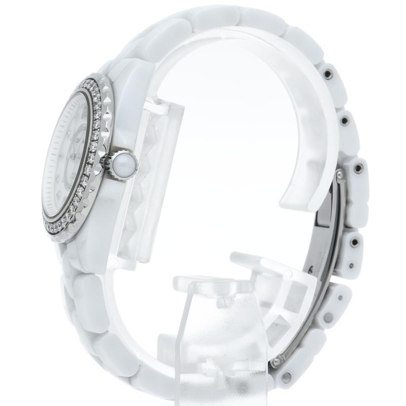 CHANEL（シャネル） J12 ウォッチ 29mm ダイヤベゼル 8Pダイヤ シェル