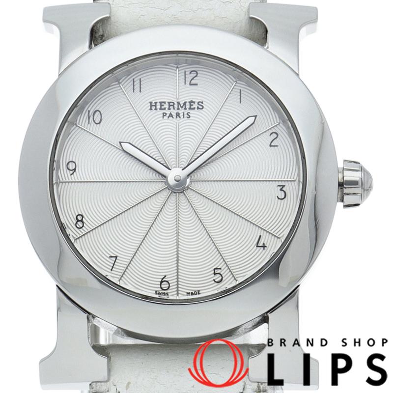 HERMES エルメス Hウォッチ ロンド レディース時計 HR1.210 SS/革  