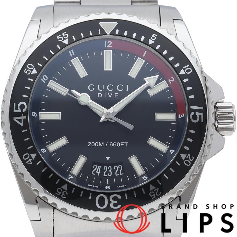 GUCCI（グッチ） ダイブ メンズ時計 136.2/YA136212 箱 保証書 SS