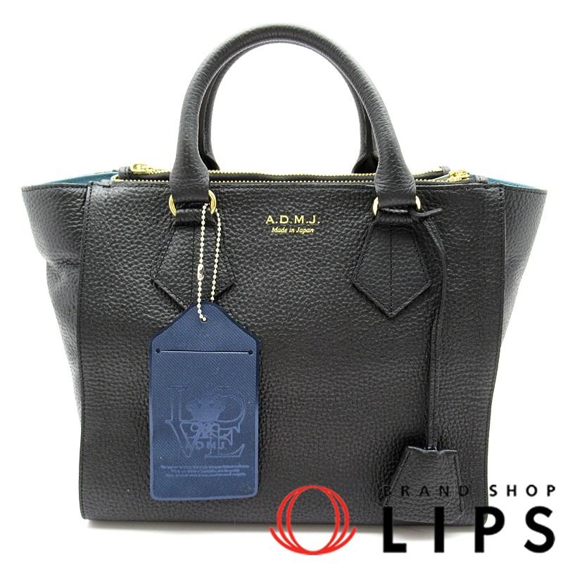 新品】 ADMJ エーディーエムジェイ レザー トートバッグ ハンド ショルダ