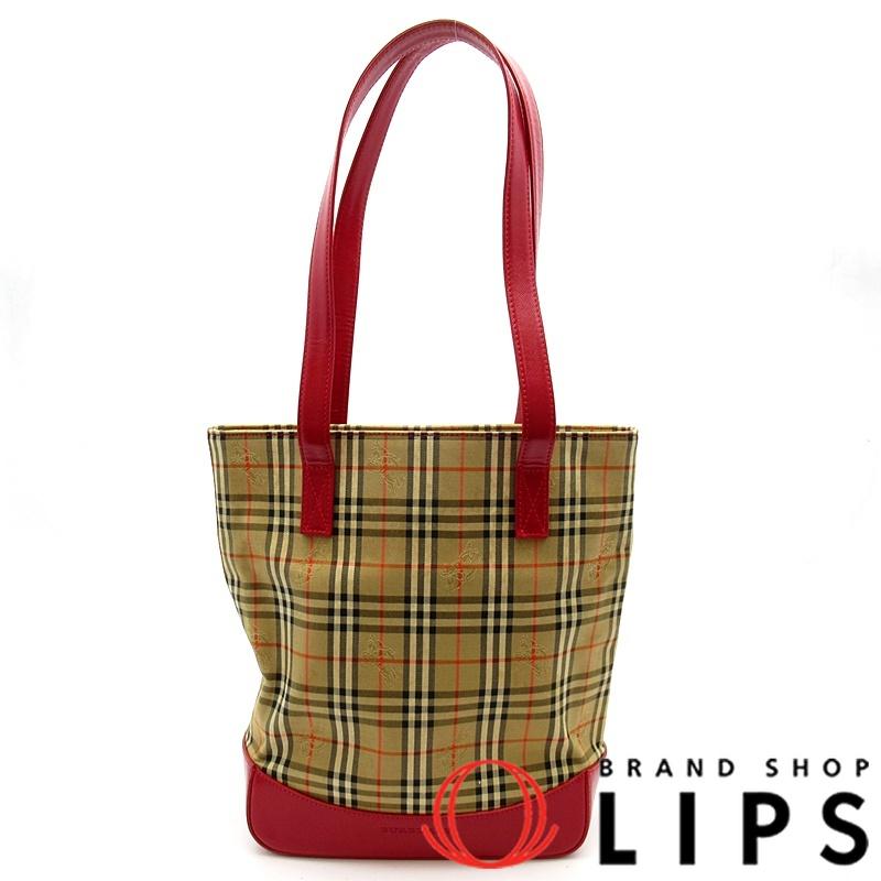 BURBERRY（バーバリー） ノバチェック トートバッグ キャンバス/レザー
