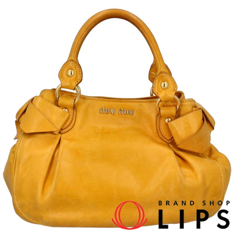 miu ミュウミュウ ハンドバッグ RN0721 レザー レディース miu ミュウミュウ ハンドバッグ RN0721 レザー レディース