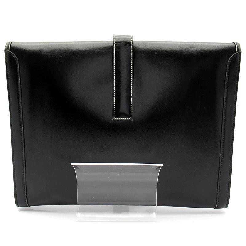 HERMES エルメス ジジェGM ボックスカーフ メンズ クラッチバッグ 