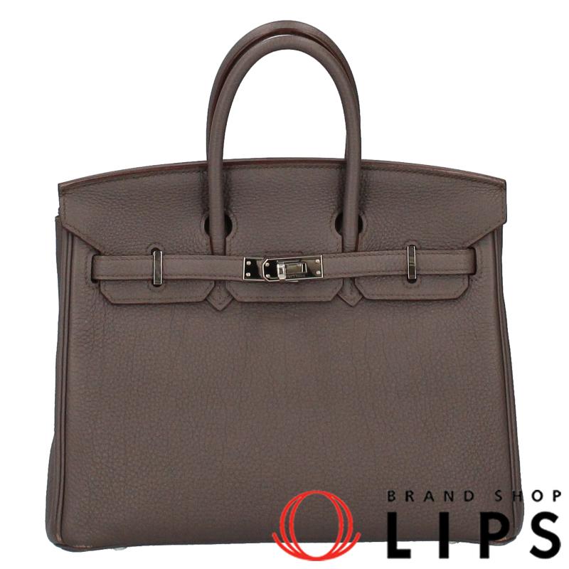 HERMES エルメス バーキン25 トゴ レディース ハンドバッグ エタン 美 