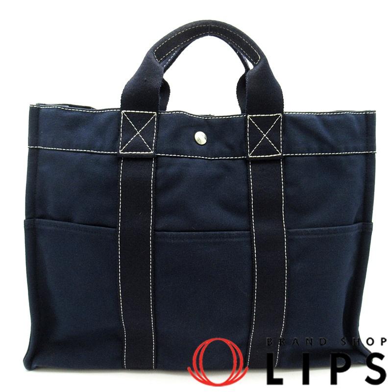 HERMES（エルメス） ドーヴィルMM キャンバス レディース トートバッグ