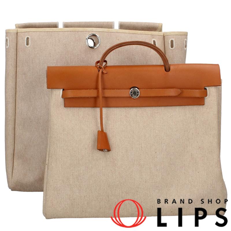 HERMES エルメス エールバッグMM トワル/カーフ レディース ショルダー 