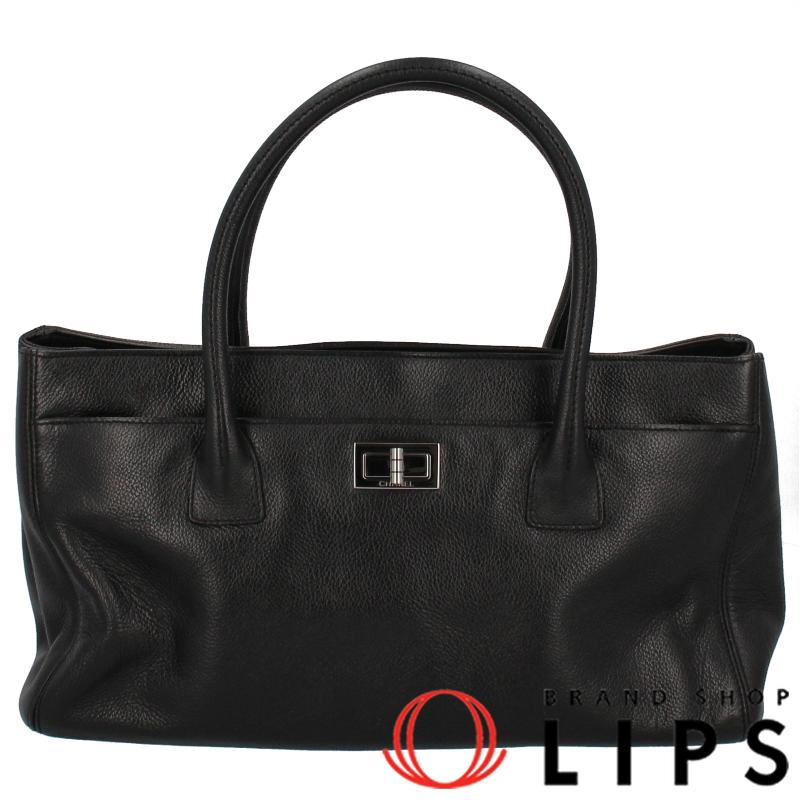 シャネル エグゼクティブ トートバッグ ブラック キャビアスキン