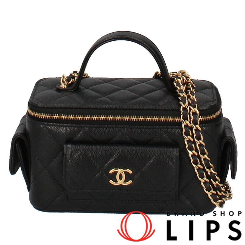CHANEL シャネル スモールバニティ ショルダーバッグ AP3017 キャビア 