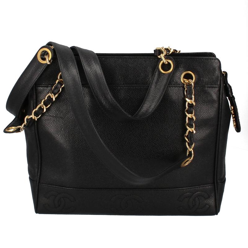 CHANEL シャネル トリプルココ チェーンショルダーバッグ キャビア 