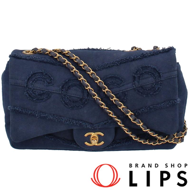 CHANEL シャネル COCOデニム チェーンショルダーバッグ デニム 