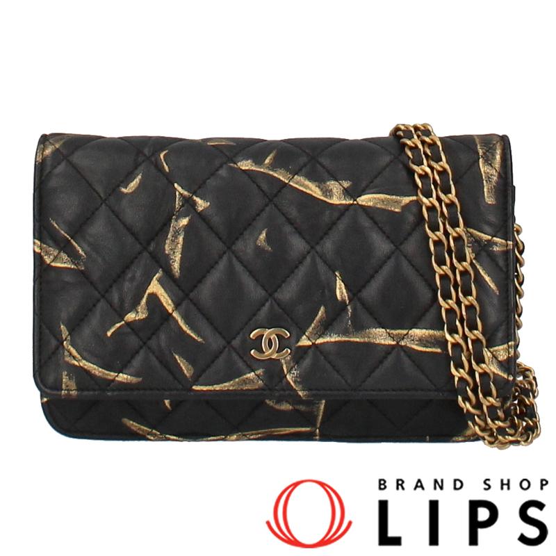 CHANEL シャネル マトラッセ チェーンウォレット AP0250 ラムスキン  