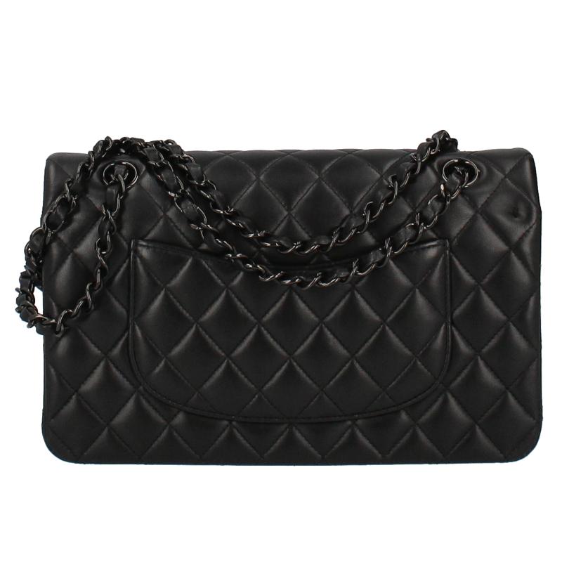 CHANEL シャネル マトラッセ25 Wフラップ ソーブラック A01112 