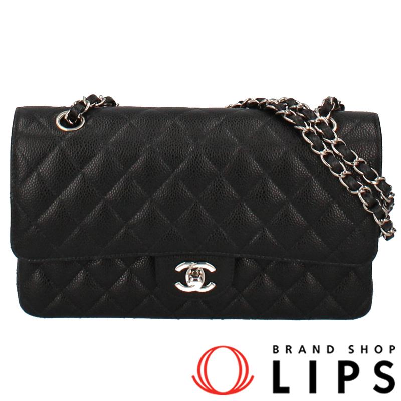 CHANEL シャネル マトラッセ25 Wフラップ A01112 キャビアスキン  