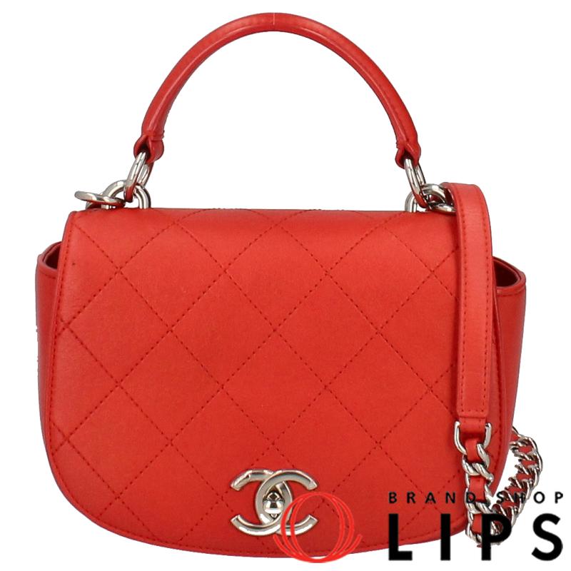 CHANEL シャネル 2WAY チェーンショルダーバッグ カーフスキン 