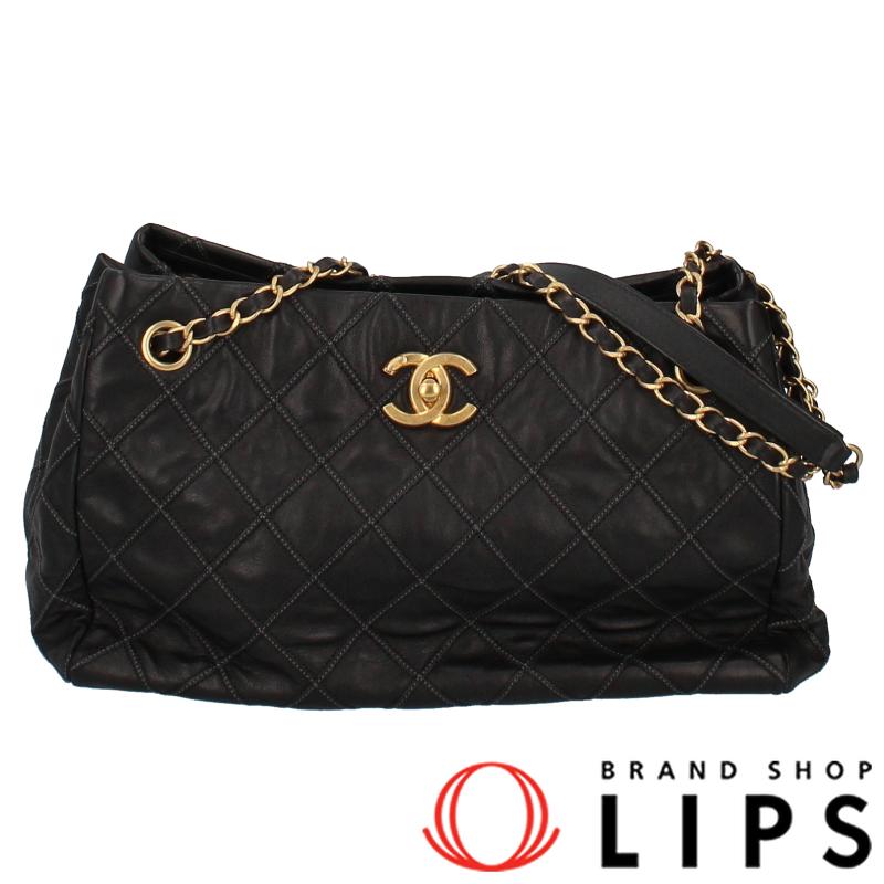 CHANEL シャネル マトラッセ チェーンショルダーバッグ ラムスキン  