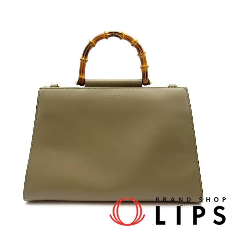 GUCCI（グッチ） ニムフェア バンブー ハンドバッグ 453764 レザー 