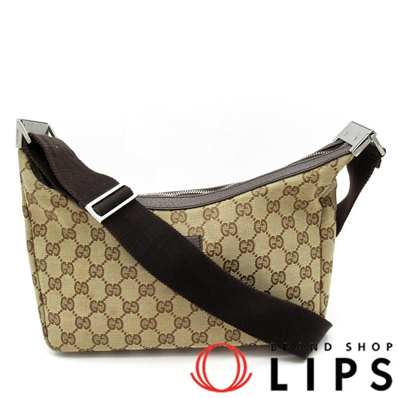 GUCCI（グッチ） ショルダーバッグ 35098 GGキャンバス/レザー
