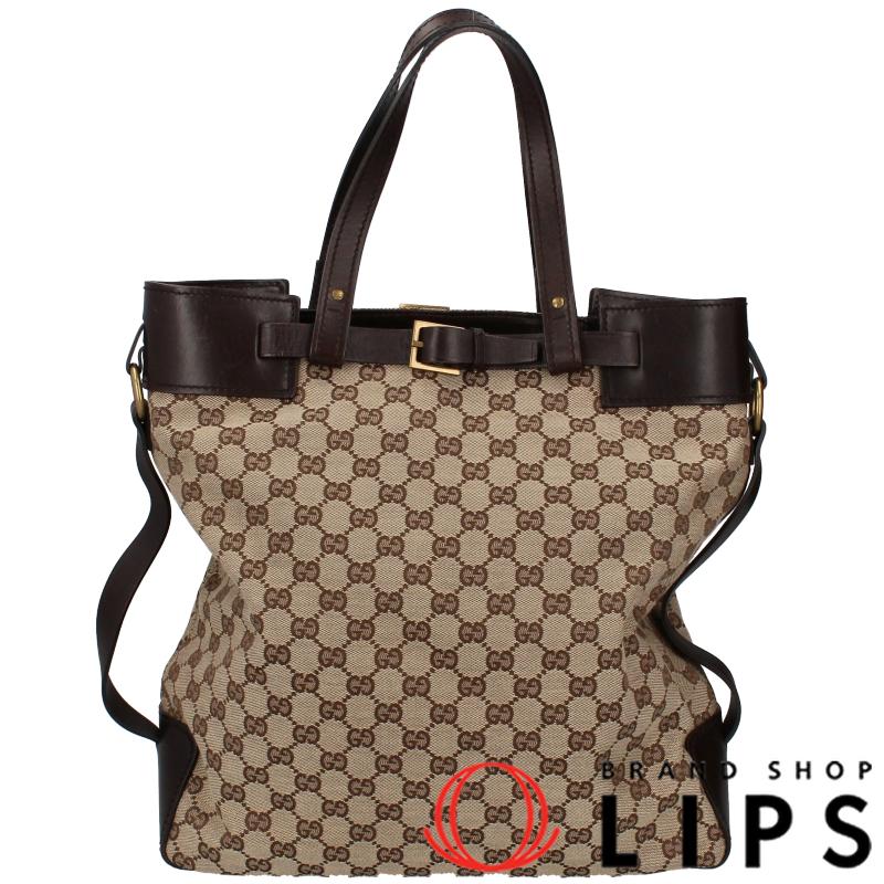 GUCCI グッチ トートバッグ 107756 GGキャンバス/レザー レディース  