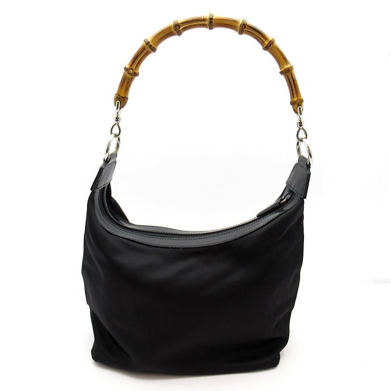GUCCI（グッチ） バンブー ワンショルダーバッグ ナイロン／レザー