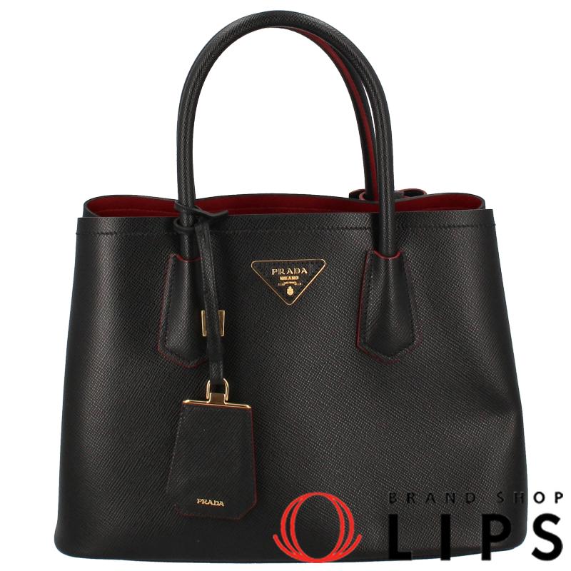 PRADA プラダ ダブル サフィアーノ ミディアムバッグ 1BG887  