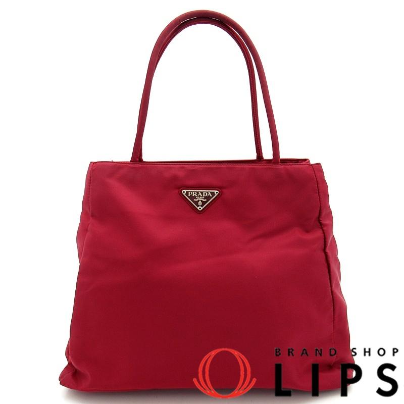 プラダスポーツ　ナイロン　トートバッグ　ハンドバッグ　ブラック　レッド　0240 PRADA（プラダ） トートバッグ B3864 ナイロン レディース トート