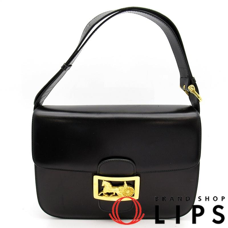 CELINE（セリーヌ） 馬車金具 ショルダーバッグ カーフ レディース 