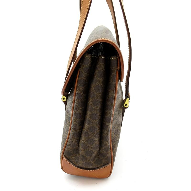 CELINE（セリーヌ） マカダム ハンドバッグ PVC/レザー レディース