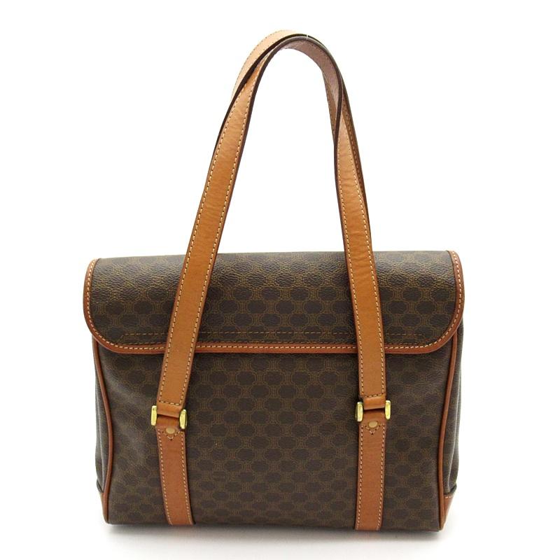 CELINE（セリーヌ） マカダム ハンドバッグ PVC/レザー レディース