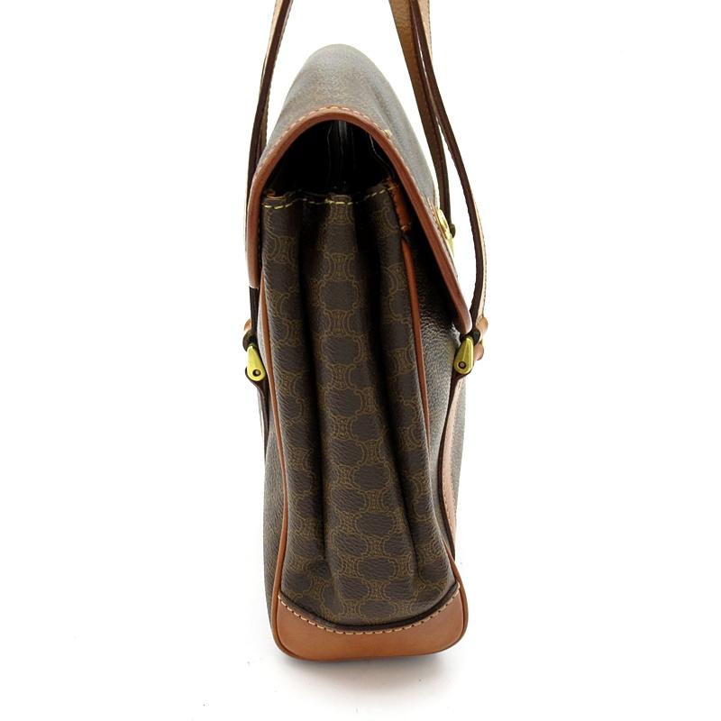 CELINE（セリーヌ） マカダム ハンドバッグ PVC/レザー レディース