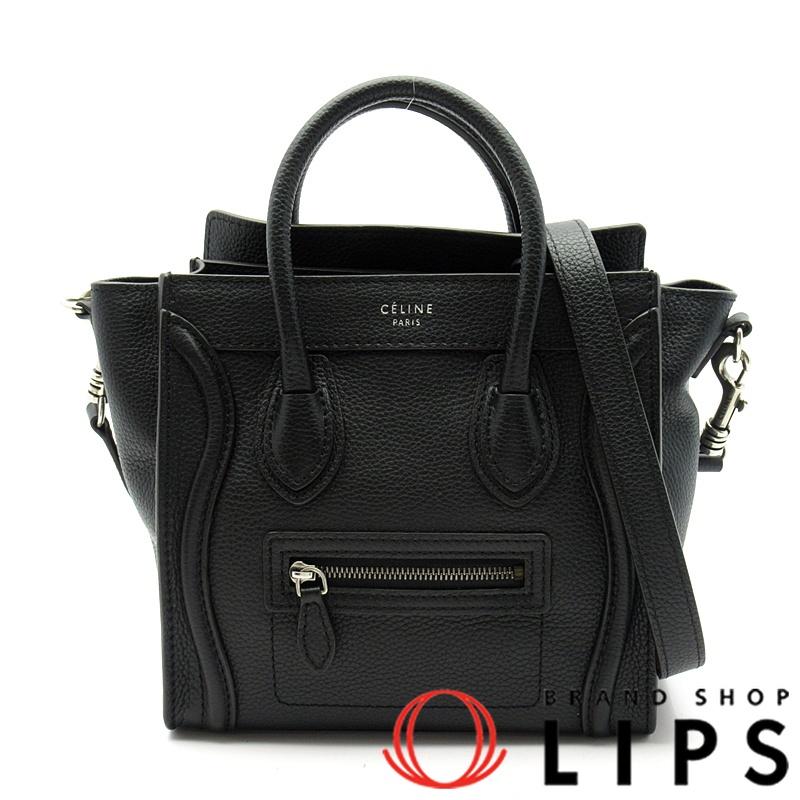 CELINE セリーヌ ラゲージ ナノショッパー 168243 カーフ レディース 