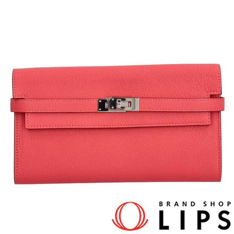HERMES エルメス ケリーウォレット ロング シェーブル レディース  