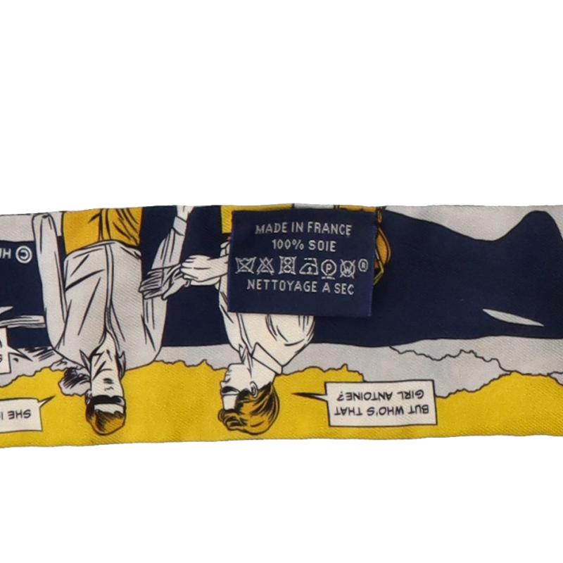 HERMES エルメス ツイリースカーフ Wow シルク100% レディース