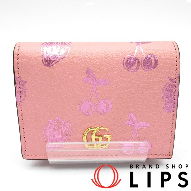 GUCCI グッチ GGプチマーモント コンパクトウォレット 456126 レザー  