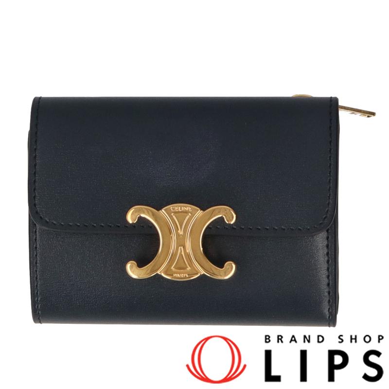CELINE セリーヌ トリオンフ コンパクトウォレット 10I653DPV.07OC  