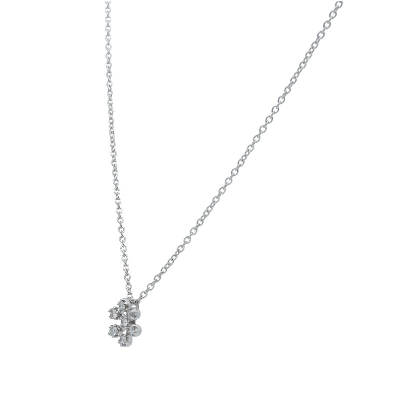 ポンテヴェキオ ピアス ネックレスセット D:0.11ct D:0.12ct D:0.12ct K18WG レディース 中古_2