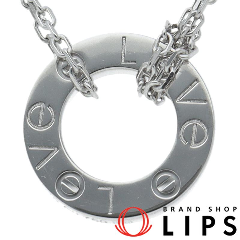 Cartier カルティエ ラブサークル2Pダイヤネックレス B7219400/D:0.03 