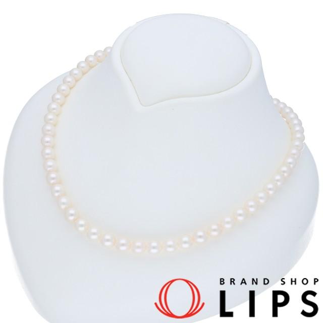 MIKIMOTO ミキモト パールネックレス P:約7.0-7.5mm K18WG レディース 